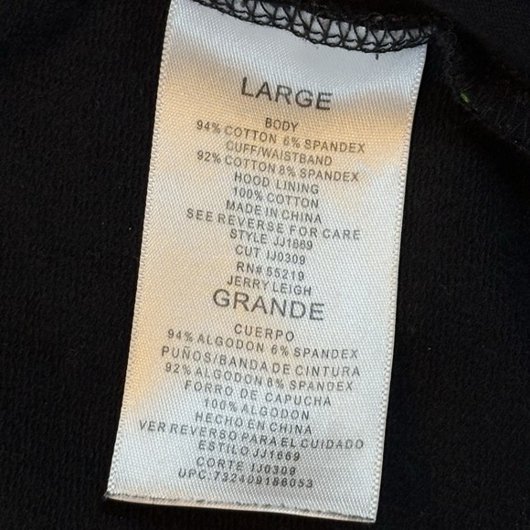 VTG Y2K Abbey Dawn Multi Color Star Zip Hoodie Size Large - Picture 14 of 15